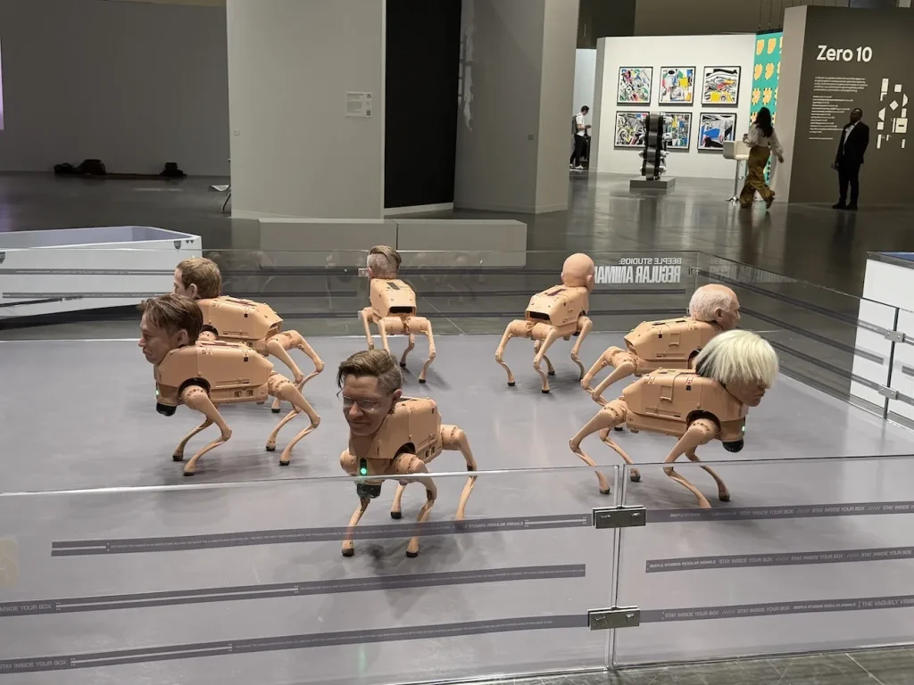 Regular Animals by Beeple – AI Robot Dogs, NFT Outputs & Tech Culture Satire
