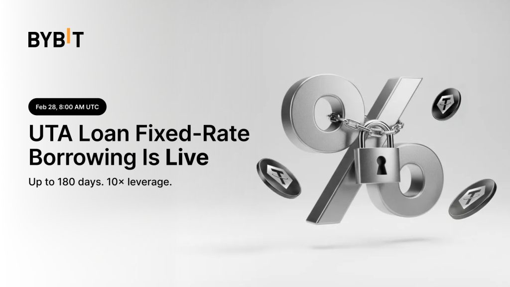 Bybit Introduces Fixed-Rate UTA Loans Offering Up To 10x Leverage And Up To 180-Day Borrowing