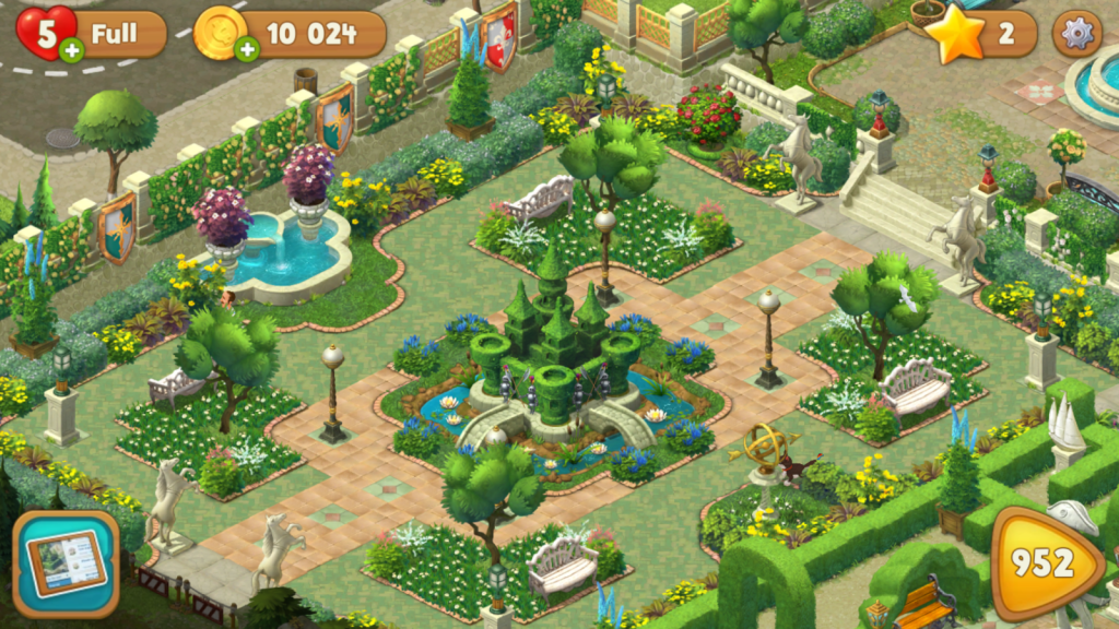 Gardenscapes Revenue and Downloads Statistics (2016