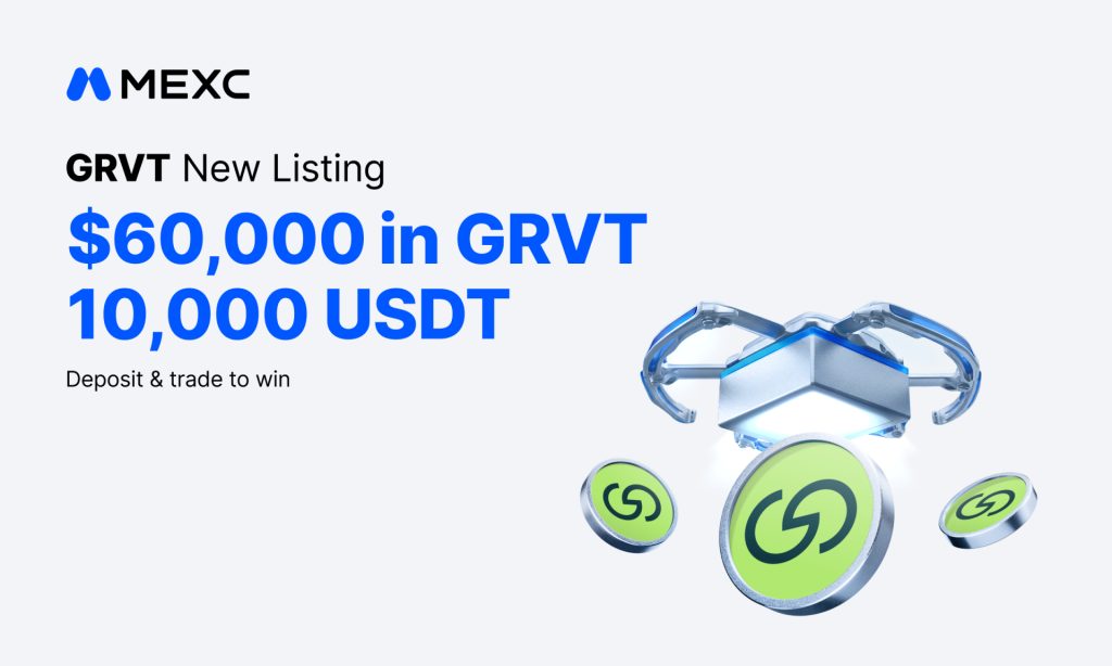 MEXC Lists Grvt (GRVT) with $60,000 Worth of GRVT and 10,000 USDT in Airdrop+ Rewards MEXC Lists Grvt (GRVT) with $60,000 Worth of GRVT and 10,000 USDT in Airdrop+ Rewards