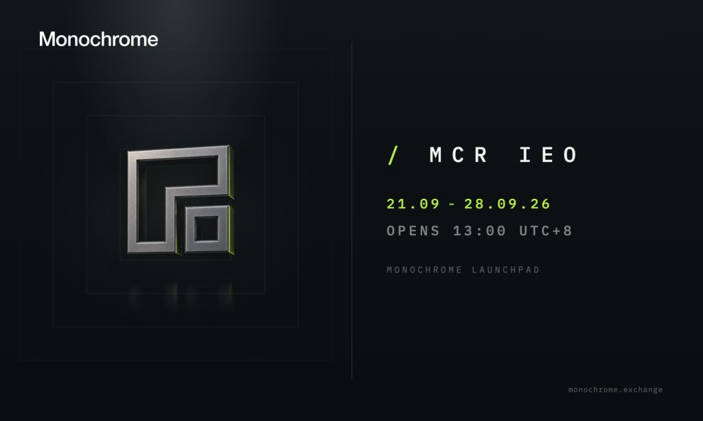 Multi-Asset Trading Venue Monochrome Exchange Announces IEO of Its Native Token, $MCR