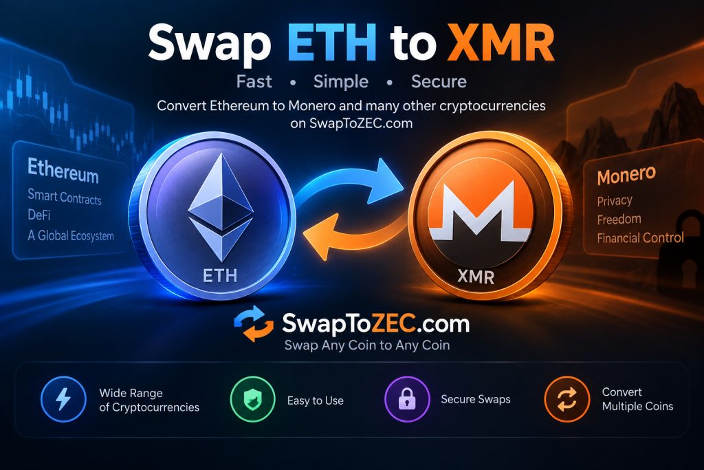 SwapToZEC.com Adds Ethereum-to-Monero Conversion Route to Its Cryptocurrency Exchange Services SwapToZEC.com Adds Ethereum-to-Monero Conversion Route to Its Cryptocurrency Exchange Services
